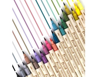 Lettering pen set of 3 pens - Choose your colour set - Planner, journal, scrapbook essentials - Brush lettering colour set