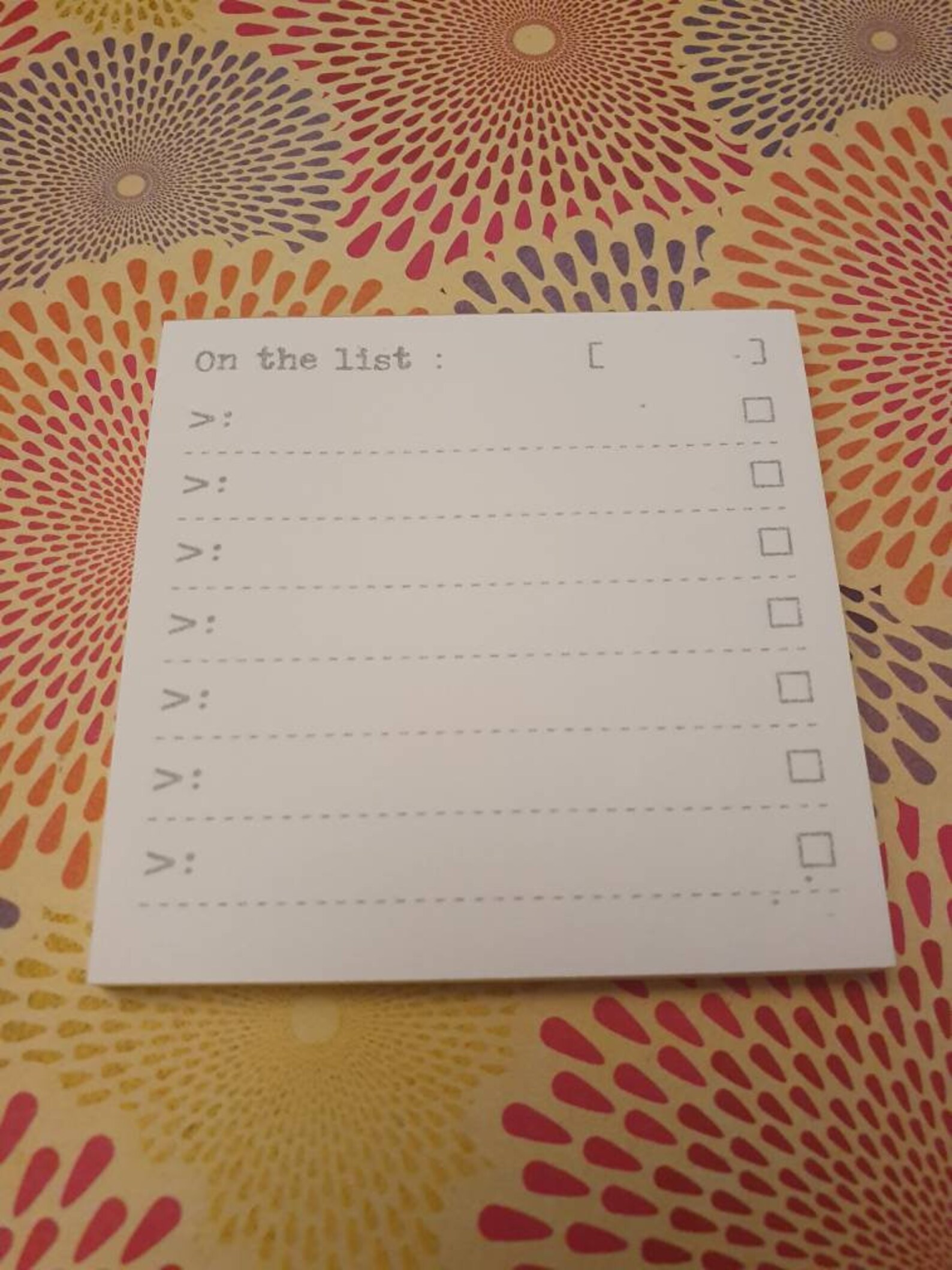 To do list Notepad / Memo pad 50 sheets On the list Etsy