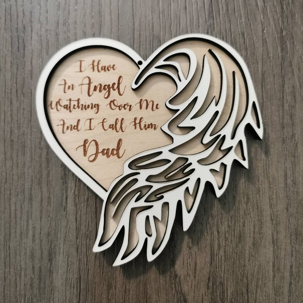 Angel Wing Heart Ornament/Keepsake