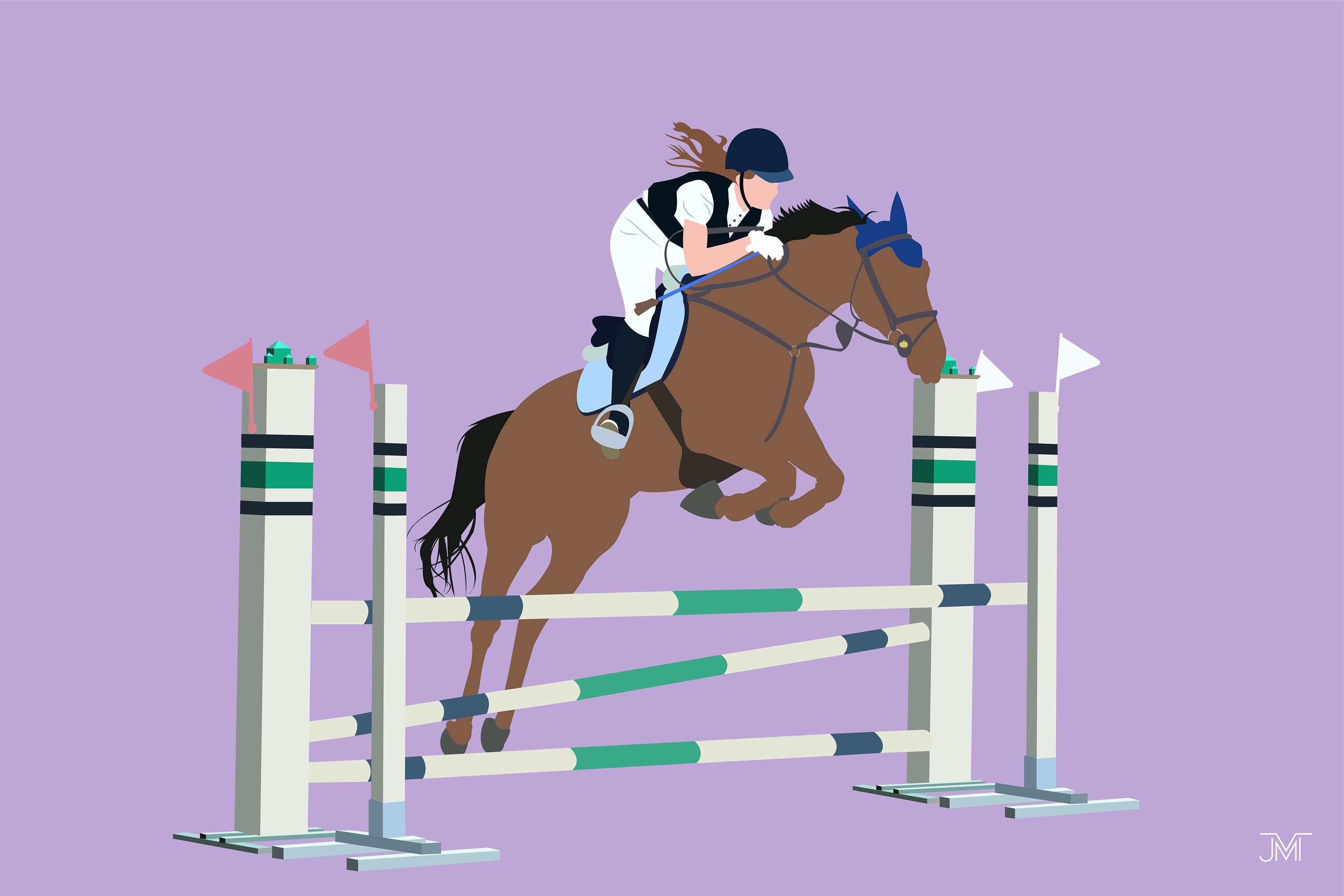 Custom Portrait Horse and Owner / Horse Riding / Faceless Rider Digital ...