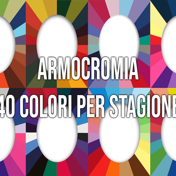 Armocromia Stagioni set passepartout - 40 colori per stagione - Cornici per seduta fai da te - A4 - File di Stampa PNG e PDF - Alta qualità