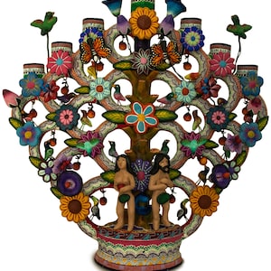 Árbol de la vida  artesanía de barro policromado