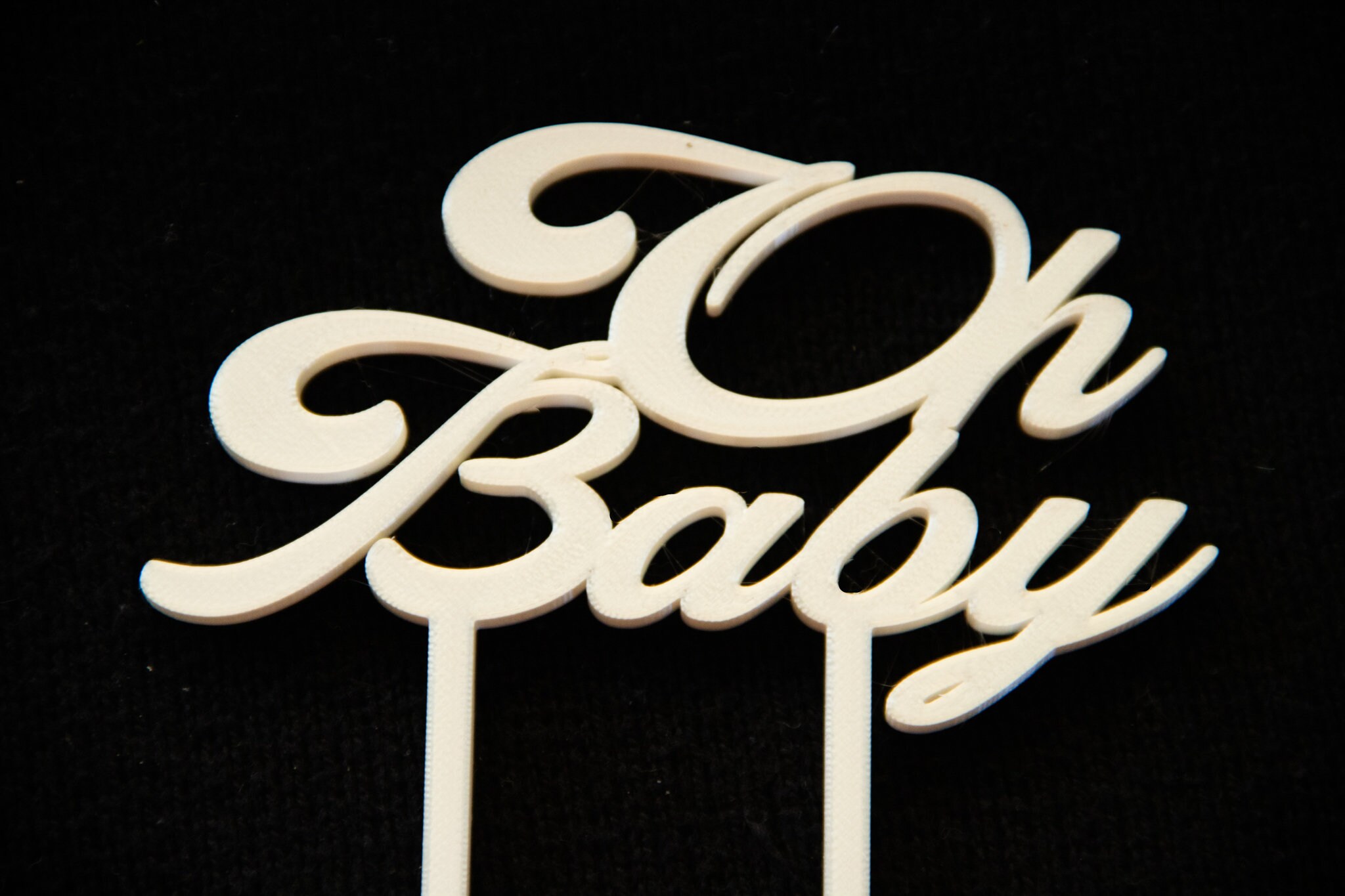 Oh Baby Cake Topper, Gender Reveal Cake Topper, Pregnancy Announcement