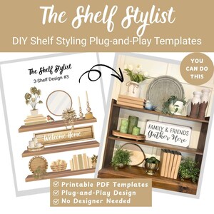 Shelf Styling Guide | DIY Decor Templates (PDF Download)