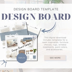 Plantilla de tablero de diseño, tablero de estado de ánimo, guía práctica para decorar