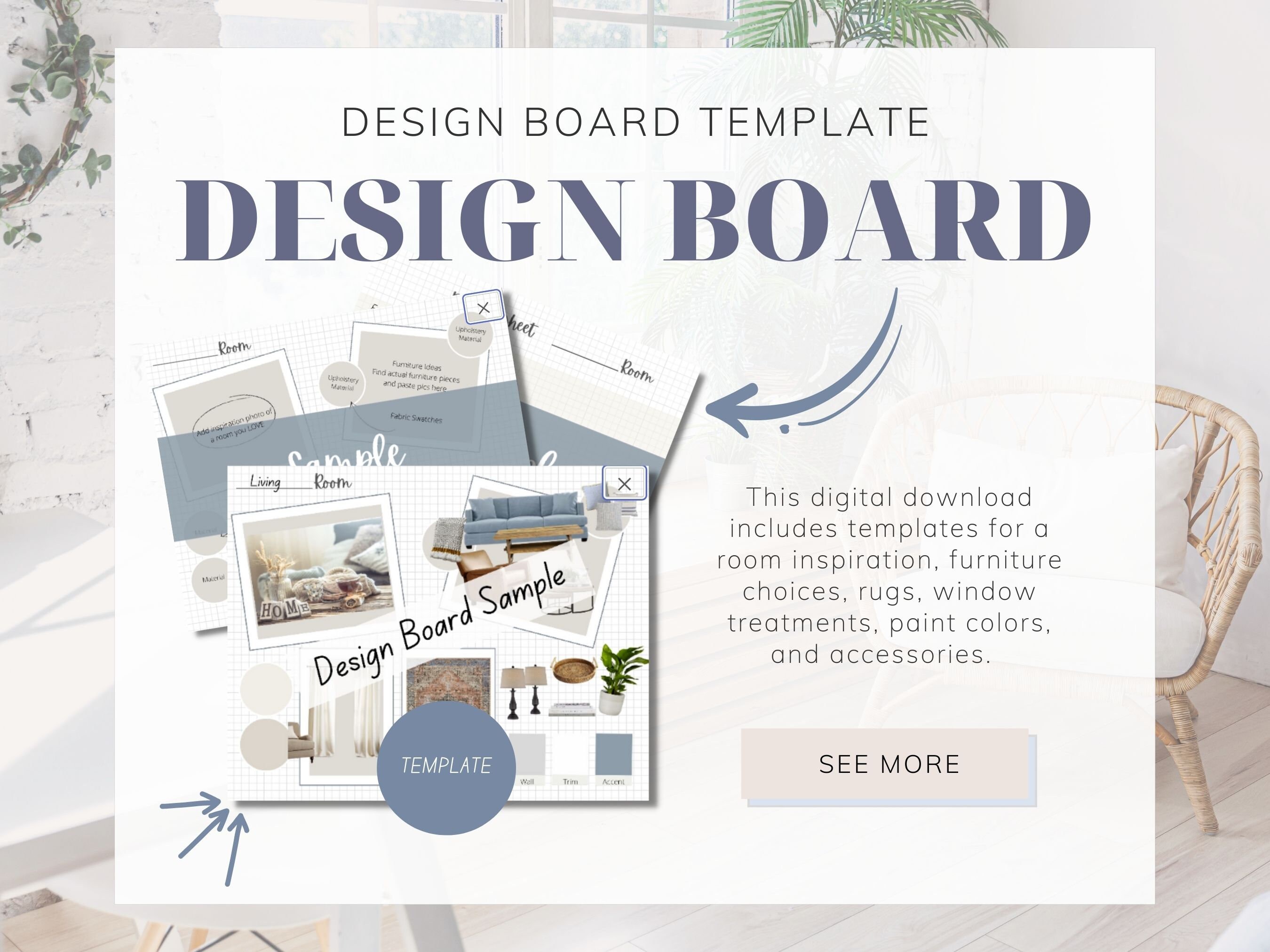 Design Board Template Mood Board - Etsy