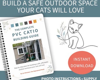 DIY PVC Catio Plans, Outdoor Cat Enclosure (PDF)