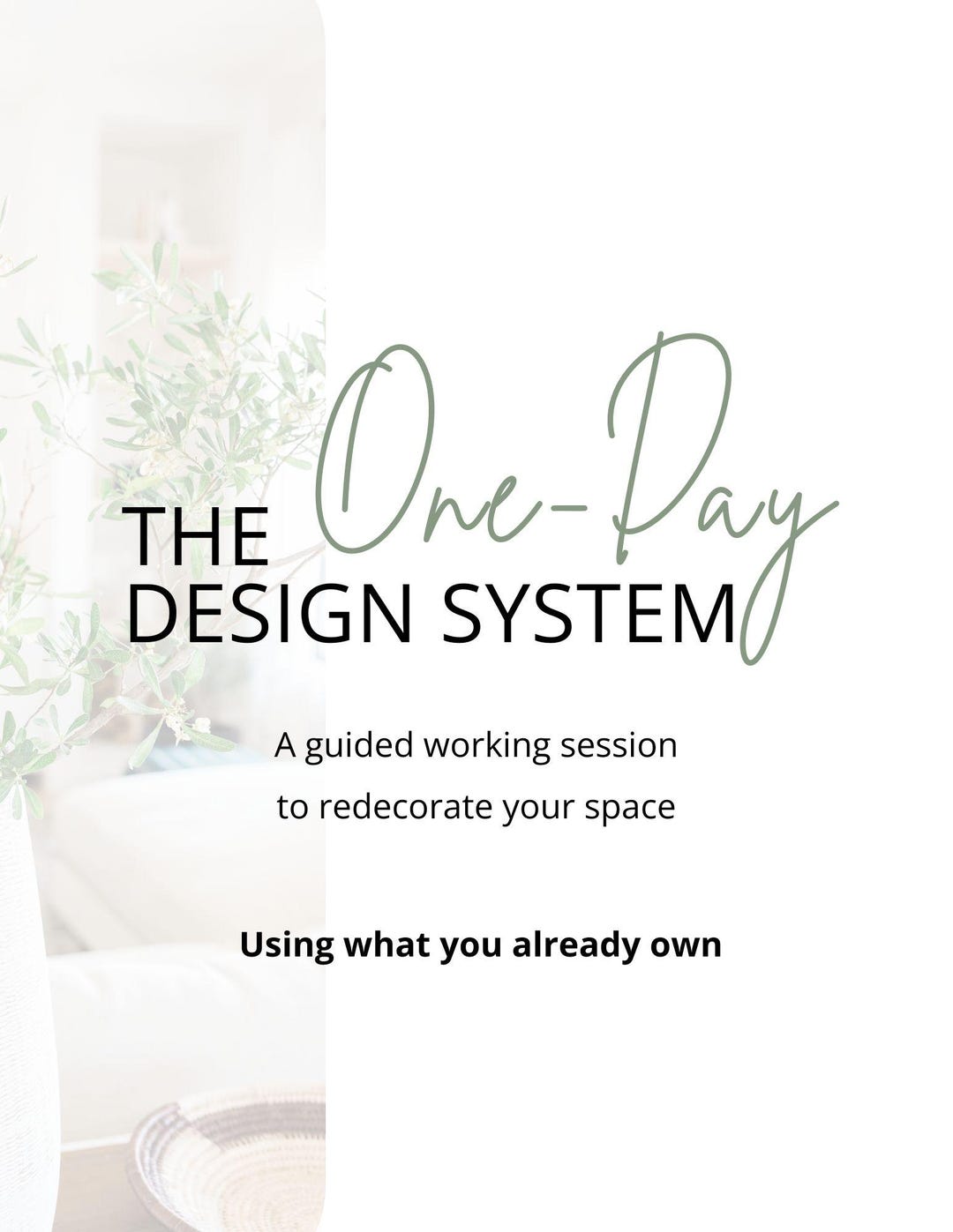 One-day Interior Design System | Redesign Your Room Guide | DIY Home ...