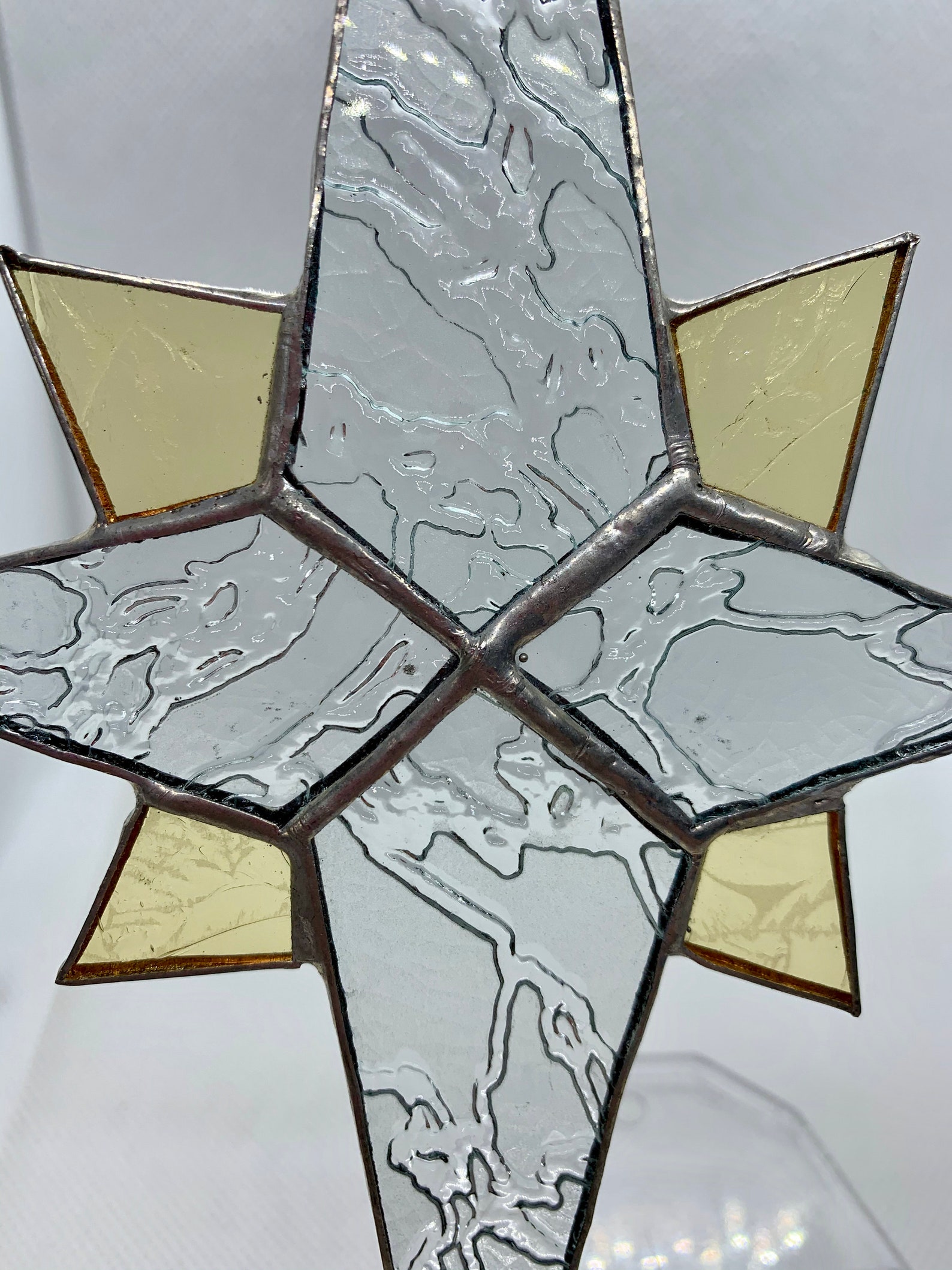 Stained Glass Bethlehem Star Etsy