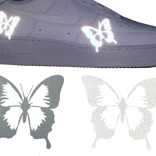 3M Reflective Butterfly Patches for Custom Air Force 1 Etsy