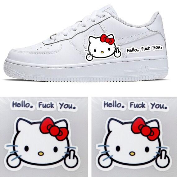 2PCS Hello Kitty Unique Patches for Custom Air Force 1 Sticker | Etsy