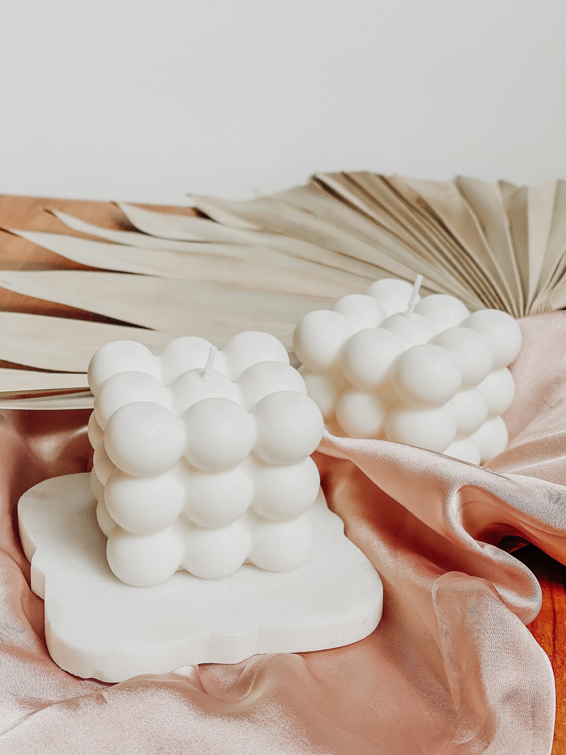 Soy Bubble Candle/ White Bubble Candle/ NonToxic/ Fragrant/ Etsy