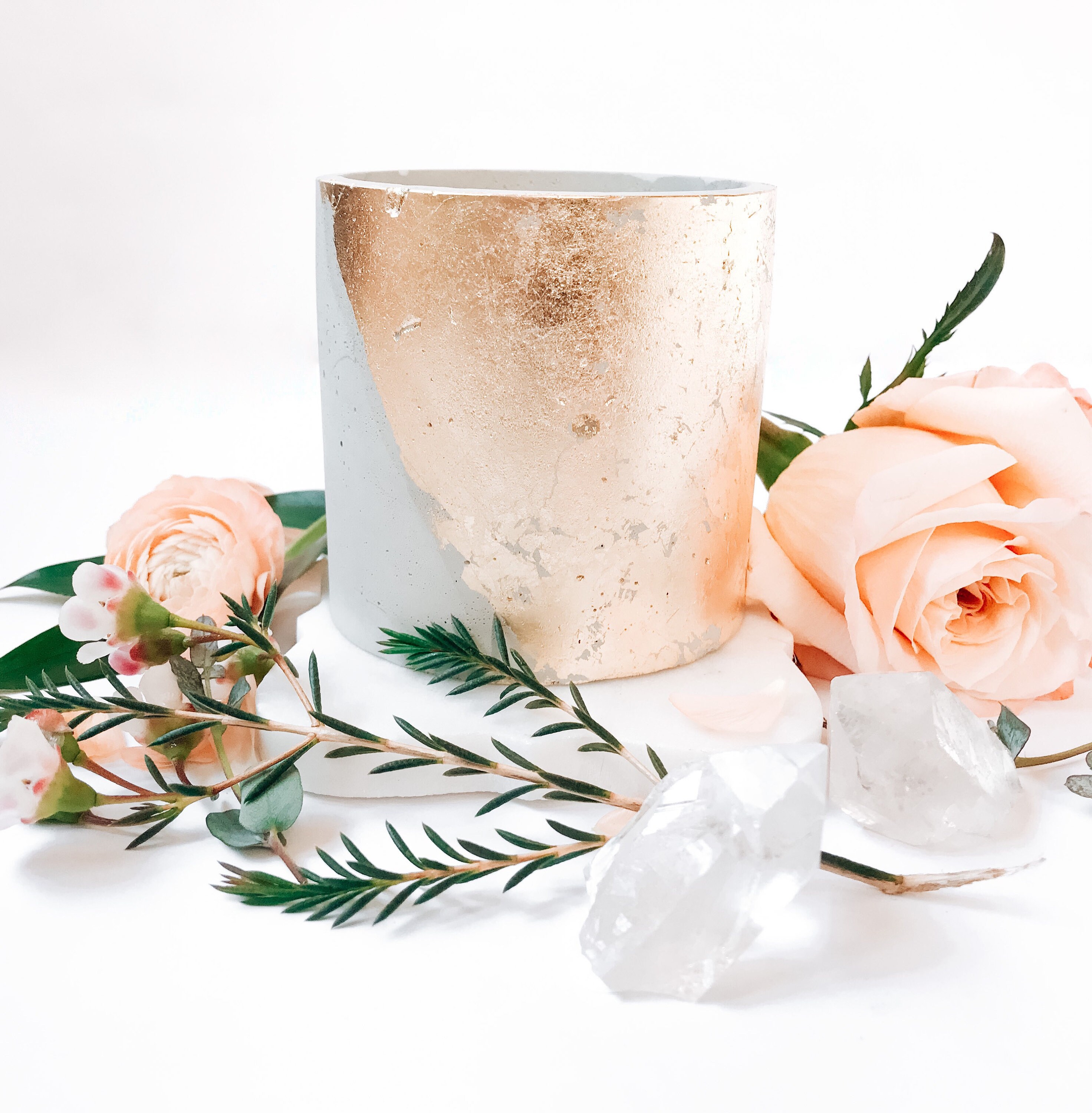 Cement Candle/ Bohemian Candles/Cement Trendy Candles/ Etsy