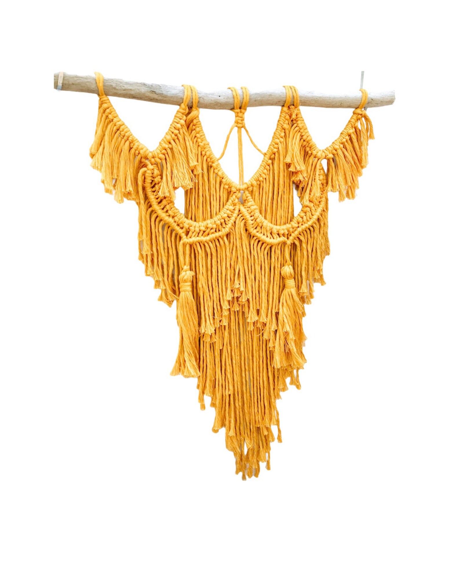 Mustard Yellow Macrame/ Large Wall Hanging Decor/ Bohemian Etsy
