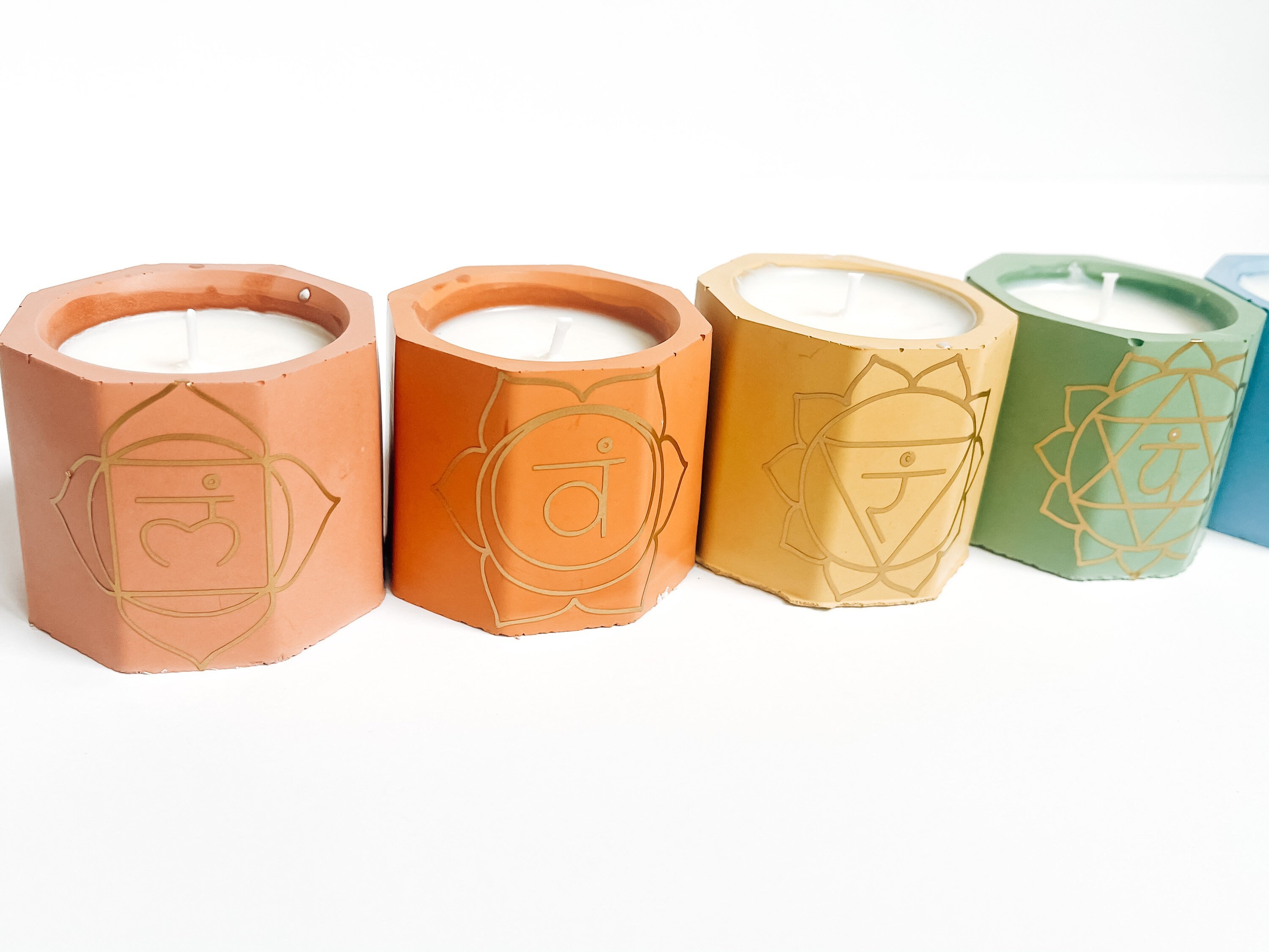 Chakra Healing Soy Candles/Candle Set/ Long Burntime/ Etsy