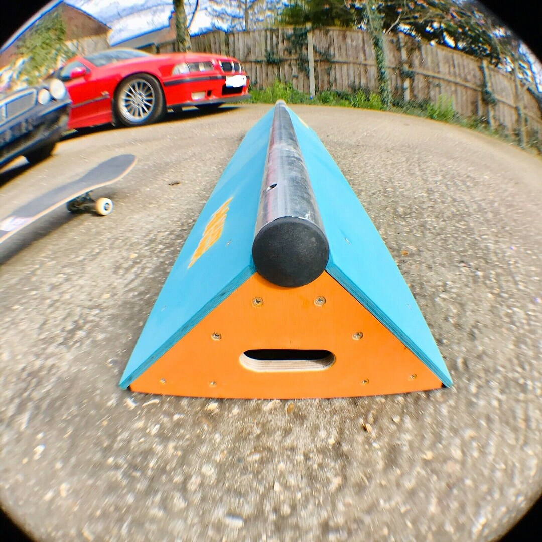 6ft Long Banked Grind Rail Slappy Bar Skate Ramp Skateboard Scooter