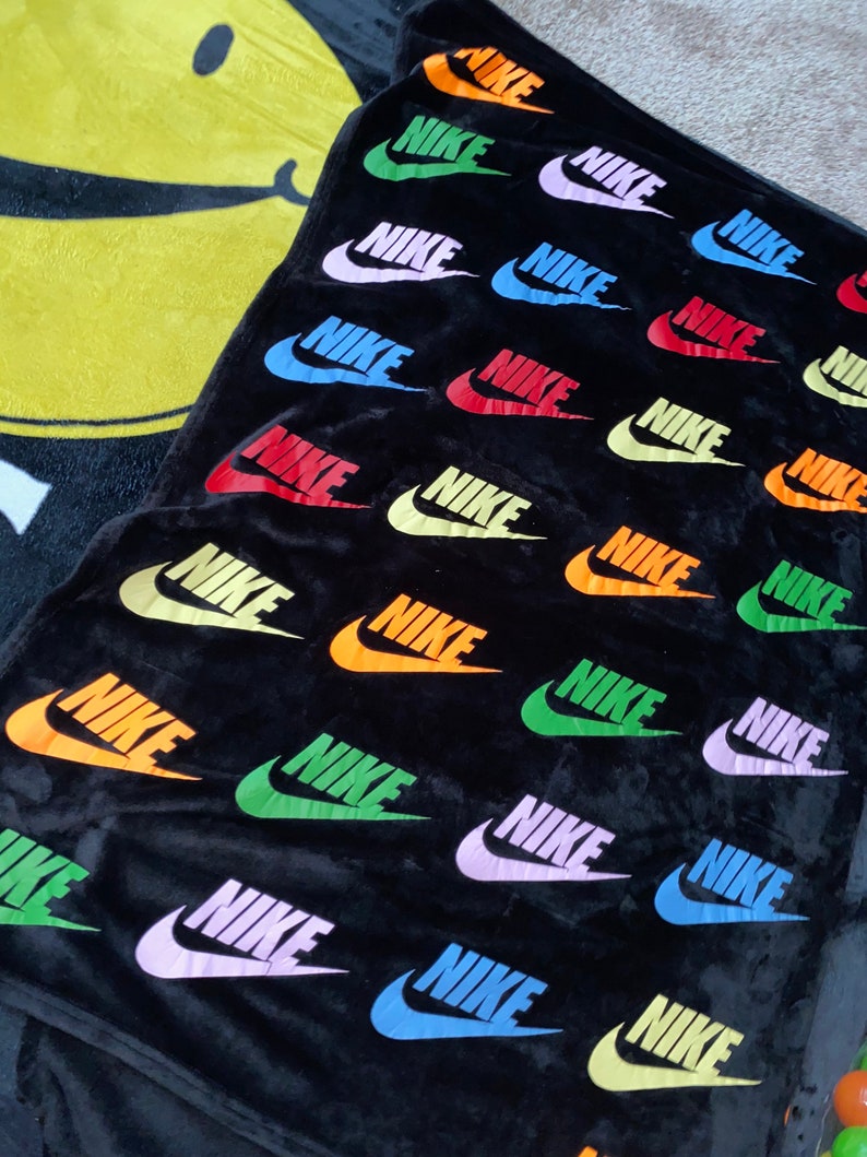 Nike Inspired Throw Blanket Etsy