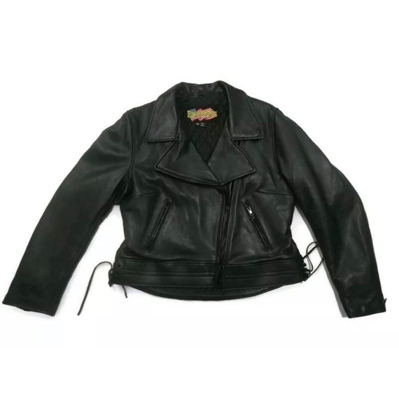 Vintage 70’s Biker Jacket Leather Jacket Size Larg