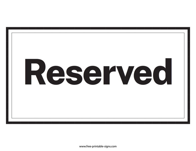 RESERVED image 1