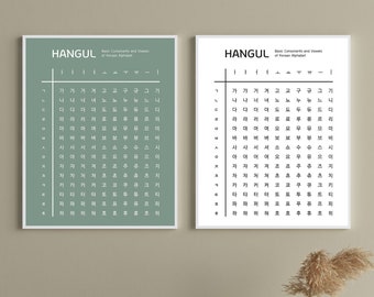 Hangul Worksheet 64 page! hangul card, chart