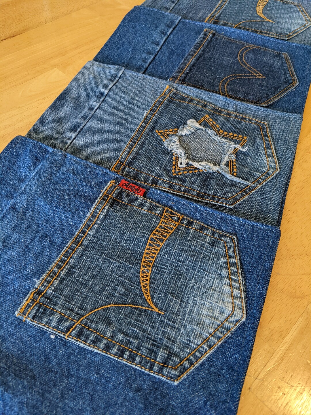 PL1 Denim Blue Jean Placemats,small Size 14x10 Country/western/farm