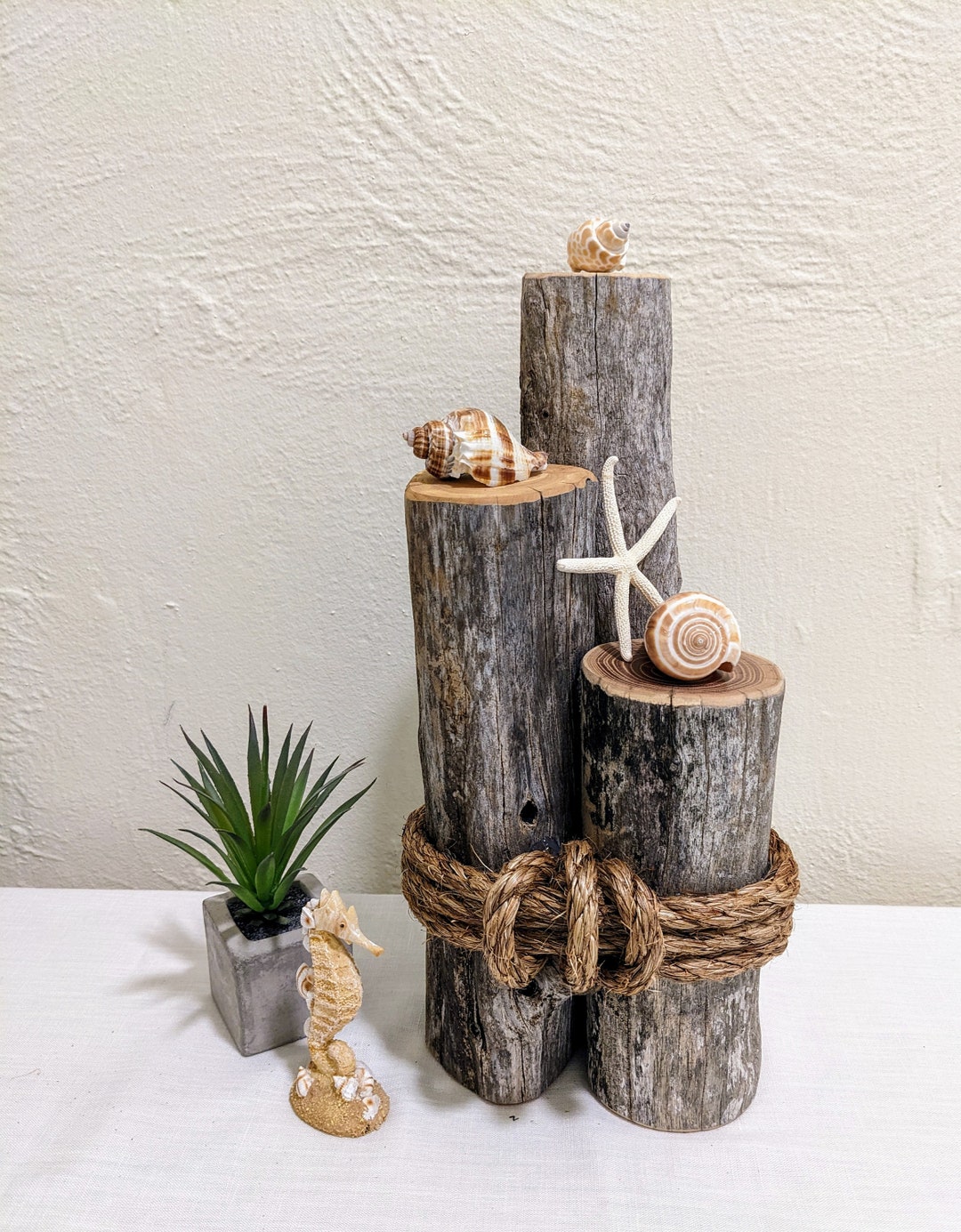 P26 14 Driftwood Piling,nautical/coastal/lake Theme Table Decor,beach ...