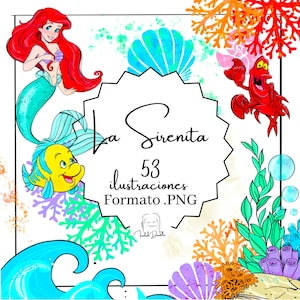 Sea, mermaid, little mermaid, fish, summer, PNG, 300 dpi, 300px, png format, no background, clip art, clipart