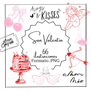 Clip Arts de la Saint-Valentin, Rouge, Rose, Saint-Valentin pour célébrer l'amour et l'amitié, Éléments
