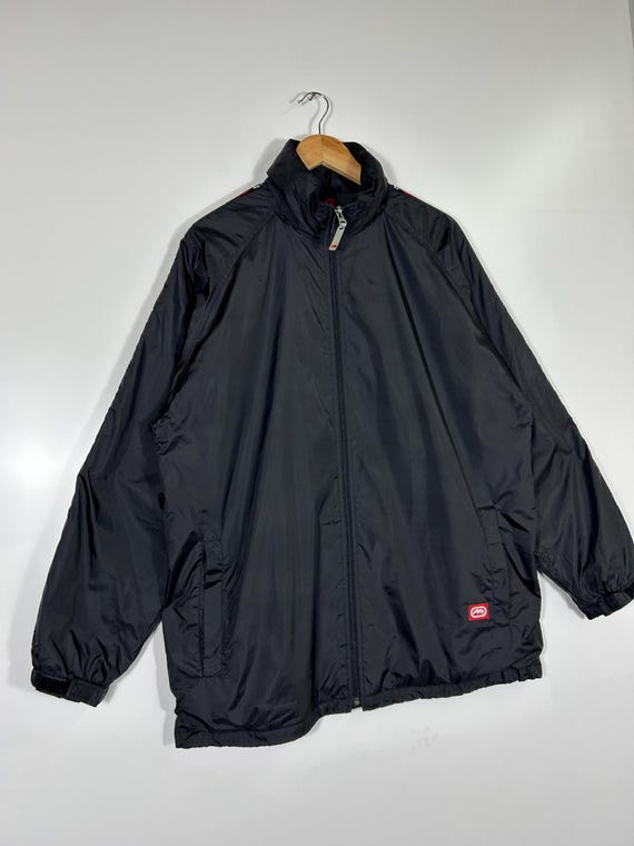 Vintage Ecko Function Black Windbreaker Jacket Re… - image 3
