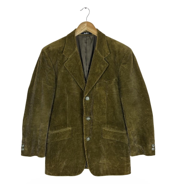 Margaret Howell, Margaret Howell England Olive Corduroy Blazer, Tailored Workwear Jacket (Made in Japan)