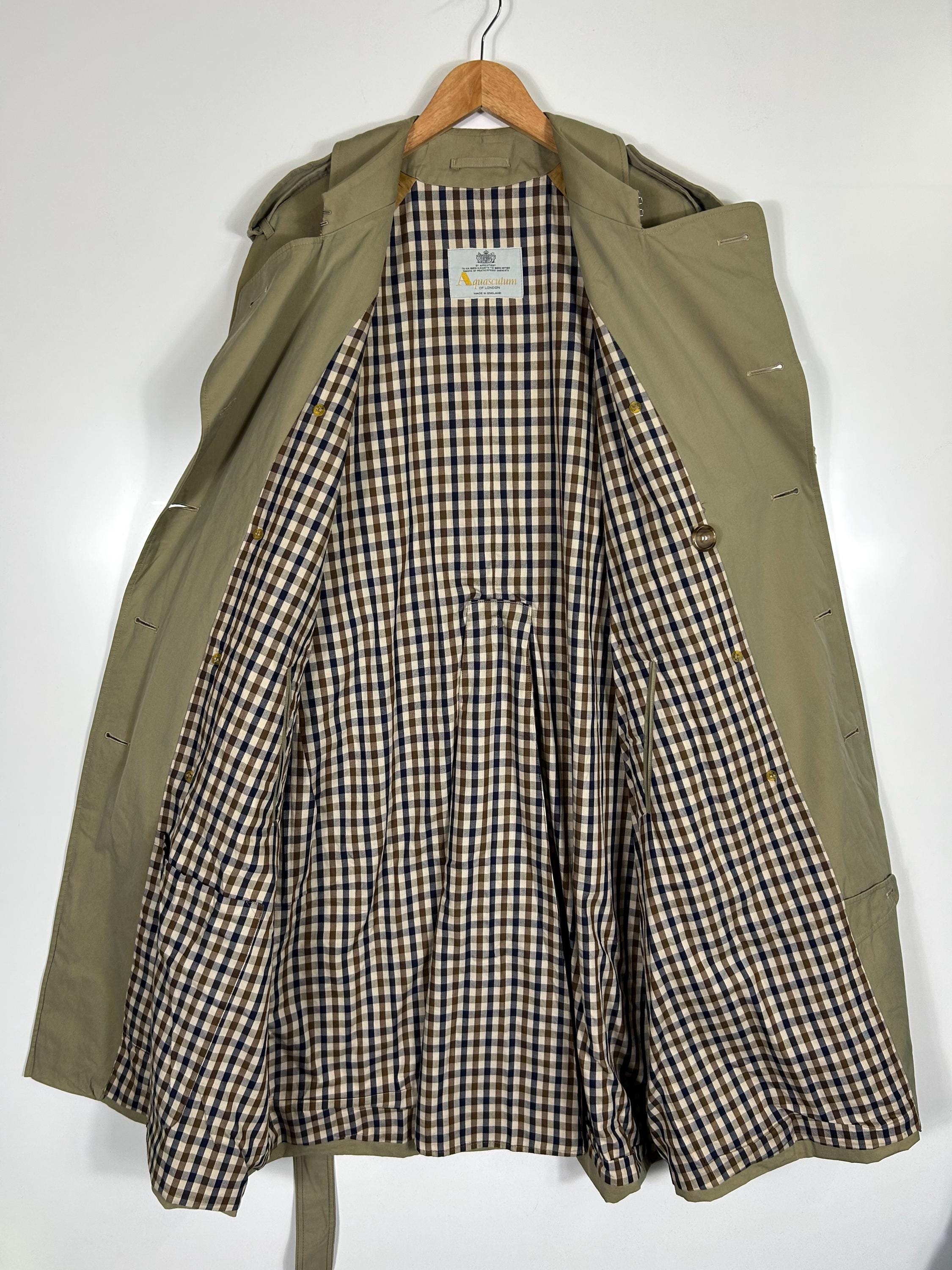 90年代ヴィンテージ アクアスキュータム ロンドン カーキ トレンチ