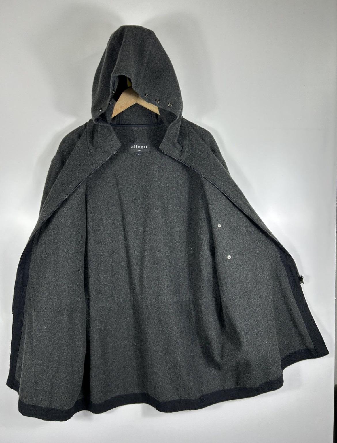 ジャケット・アウター vintage archive allegri italy wool coat Vintage Allegri Wool Hooded Coat | Minimalist Long Jacket, Made in