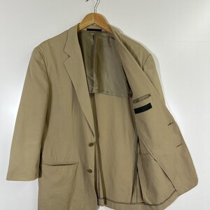 A.A.R Yohji Yamamoto Beige Cotton Blazer Jacket | Made in Japan | Vintage Japanese Designer | Size M image 8