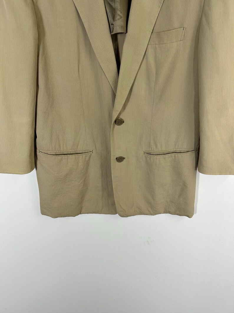 A.A.R Yohji Yamamoto Beige Cotton Blazer Jacket | Made in Japan | Vintage Japanese Designer | Size M image 5