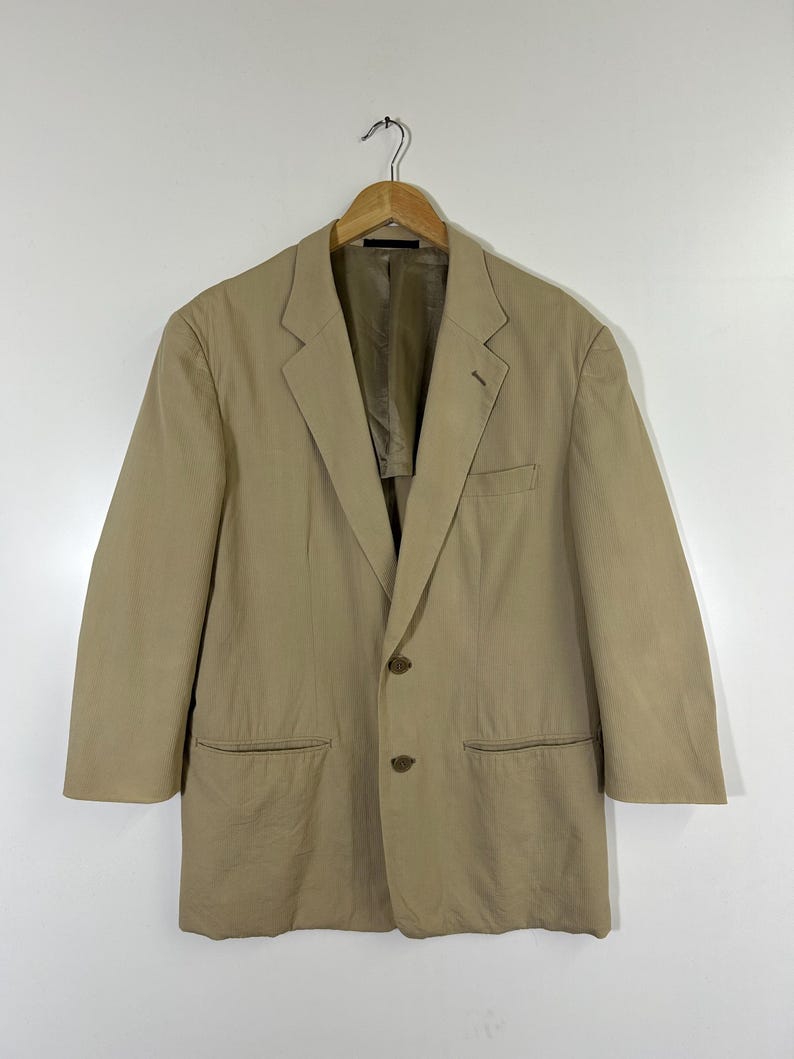 A.A.R Yohji Yamamoto Beige Cotton Blazer Jacket | Made in Japan | Vintage Japanese Designer | Size M image 1