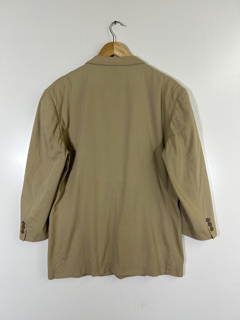 A.A.R Yohji Yamamoto Beige Cotton Blazer Jacket | Made in Japan | Vintage Japanese Designer | Size M image 14