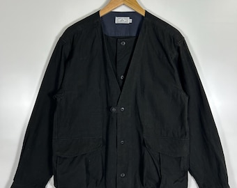 Vintage GRN Tokyo Workwear Jacket – Japanese Minimalist Cotton Utility Coat