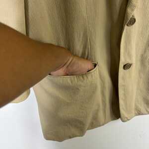 A.A.R Yohji Yamamoto Beige Cotton Blazer Jacket | Made in Japan | Vintage Japanese Designer | Size M image 6