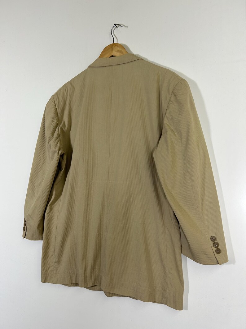 A.A.R Yohji Yamamoto Beige Cotton Blazer Jacket | Made in Japan | Vintage Japanese Designer | Size M image 16