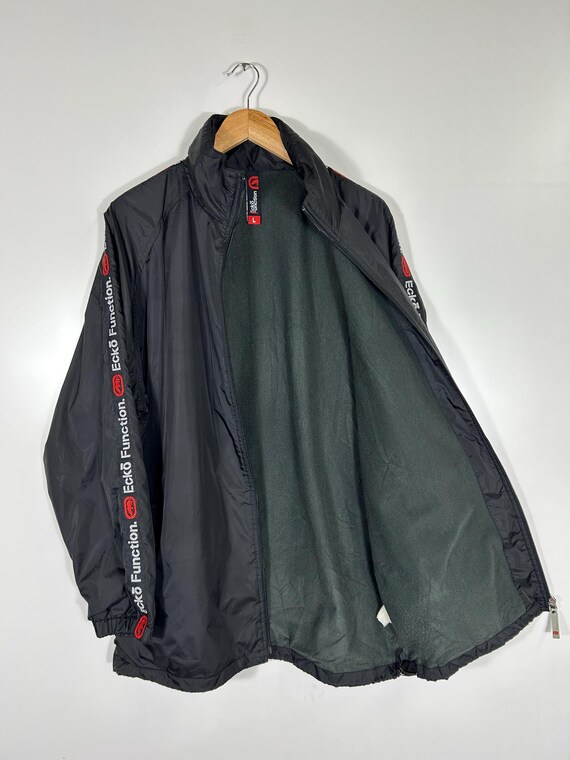 Vintage Ecko Function Black Windbreaker Jacket Re… - image 9