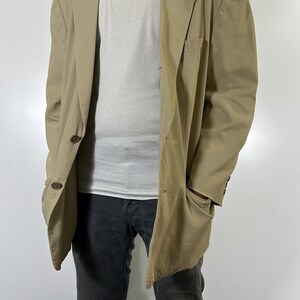 A.A.R Yohji Yamamoto Beige Cotton Blazer Jacket | Made in Japan | Vintage Japanese Designer | Size M image 18