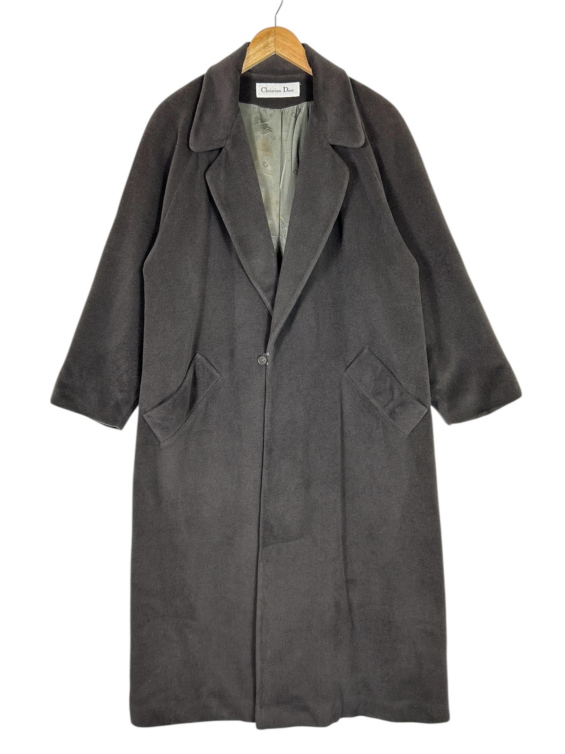 Christian Dior Monsieur, Vintage Christian Dior Loro Piana Wool Angora Coat | Size 4, Made in USA