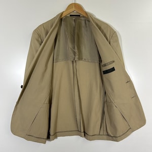 A.A.R Yohji Yamamoto Beige Cotton Blazer Jacket | Made in Japan | Vintage Japanese Designer | Size M image 9