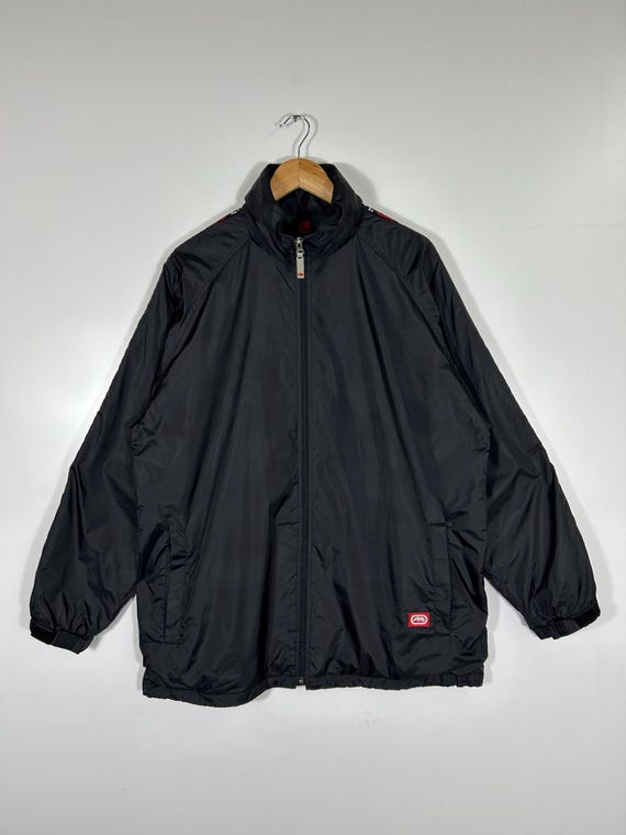 Vintage Ecko Function Black Windbreaker Jacket Re… - image 2