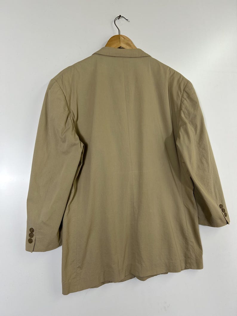A.A.R Yohji Yamamoto Beige Cotton Blazer Jacket | Made in Japan | Vintage Japanese Designer | Size M image 15