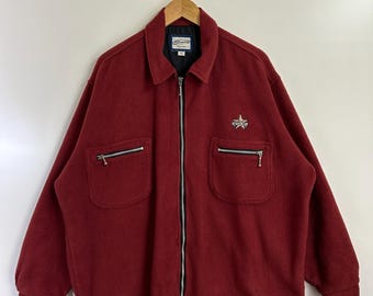 Vintage Nike Reversible Nylon Fleece Jacket - Etsy