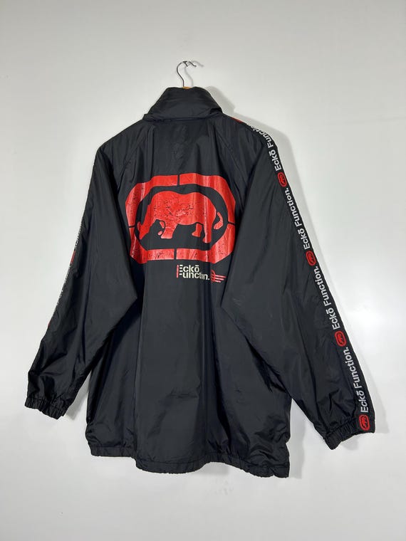 Vintage Ecko Function Black Windbreaker Jacket Re… - image 16