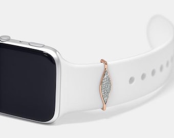 Diamond Watch Charm Apple Watch Charm Personalized Apple watch charm 14k Gold Charm Gift Gemstone watch charm For Apple watch band