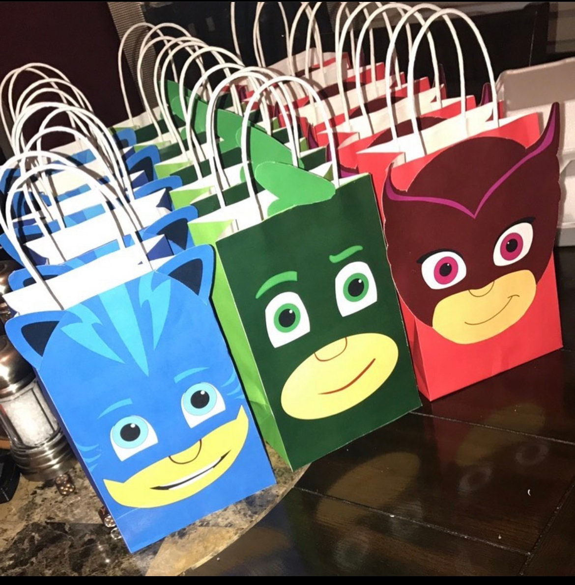 Pj Mask Party Favor bags | Etsy