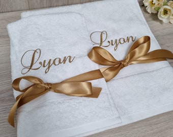 Personalised Embroidered Towel Sets